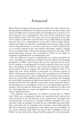 The Scope And Intensity Of Substantive Review Traversing Taggarts Rainbow Hanna Wilberg Mark Elliott Editors