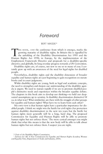 Disability Rights In Europe From Theory To Practice Anna Lawson Caroline Gooding Editors