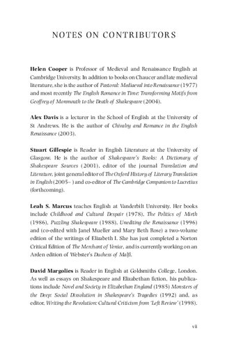 Shakespeare And Elizabethan Popular Culture Neil Rhodes Stuart Gillespie Editors