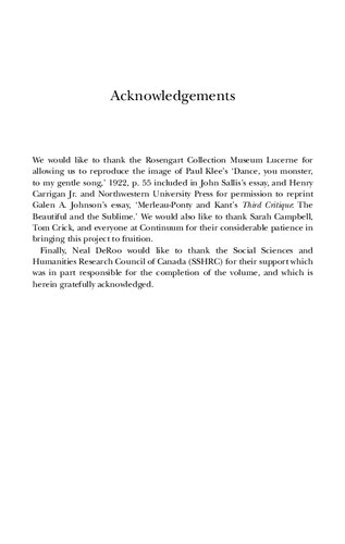 Merleauponty At The Limits Of Art Religion And Perception Kascha Semonovitch Neal Deroo Editors