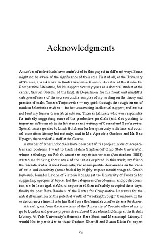 Polish Hybrid And Otherwise Exilic Discourse In Joseph Conrad And Witold Gombrowicz George Z Gasyna