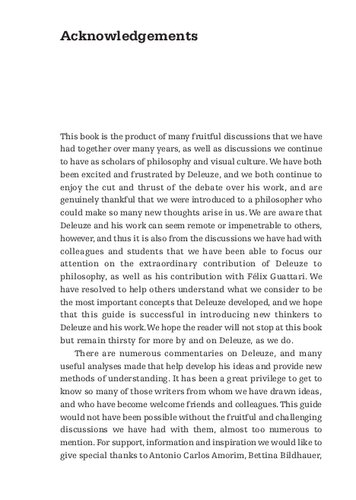 Deleuze Reframed A Guide For The Arts Student Damian Sutton David Martinjones
