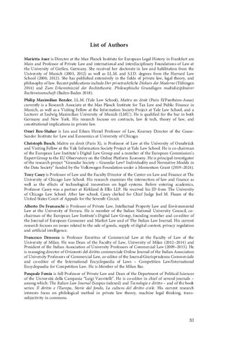 Algorithmic Regulation And Personalized Law A Handbook Christoph Busch Alberto De Franceschi Editors
