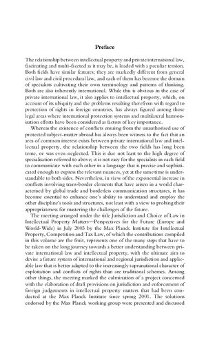 Intellectual Property And Private International Law Heading For The Future Josef Drexl Annette Kur Editors