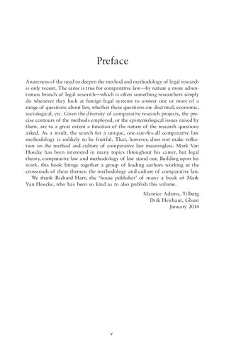 The Method And Culture Of Comparative Law Essays In Honour Of Mark Van Hoecke Maurice Adams Dirk Heirbaut Editors