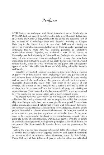 Crimes Harms And Wrongs On The Principles Of Criminalisation Ap Simester Andreas Von Hirsch