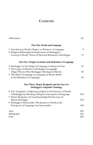 Heidegger On Language And Death The Intrinsic Connection In Human Existence Joachim L Oberst