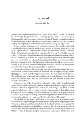 Understanding Bergson Understanding Modernism Paul Ardoin Se Gontarski Laci Mattison Editor