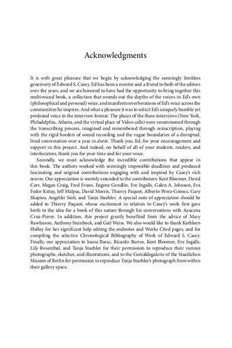 Exploring The Work Of Edward S Casey Giving Voice To Place Memory And Imagination Edward S Casey Azucena Cruzpierre And Donald A Landes Editors