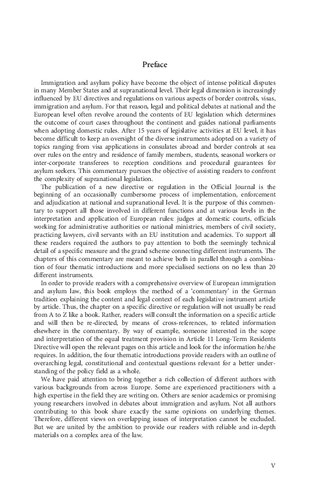 Eu Immigration And Asylum Law A Commentary Kay Hailbronner Daniel Thym Editors