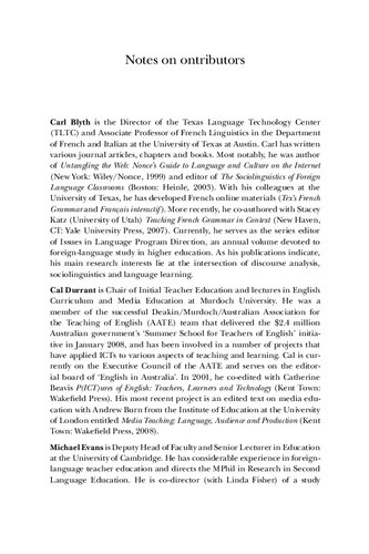 Foreignlanguage Learning With Digital Technology Michael J Evans Editor