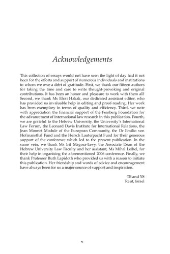 The Shifting Allocation Of Authority In International Law Considering Sovereignty Supremacy And Subsidiarity Tomer Broude Yuval Shany Editors