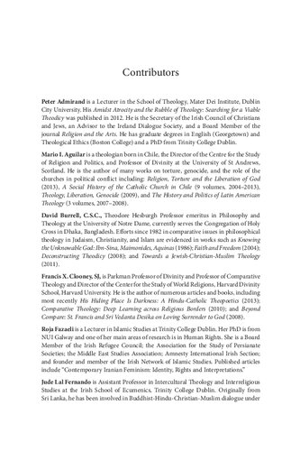 Loss And Hope Global Interreligious And Interdisciplinary Perspectives Peter Admirand Editor
