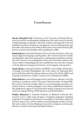 Japanese Applied Linguistics Discourse And Social Perspectives Junko Mori Amy Snyder Ohta Editors
