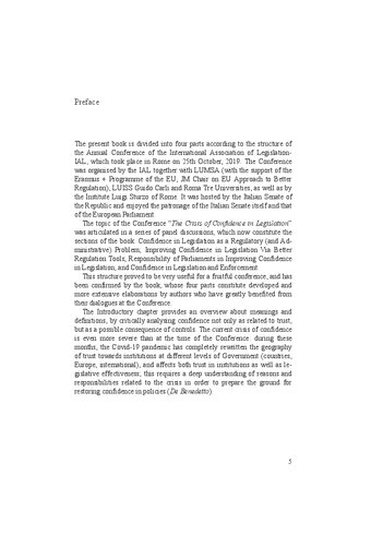 The Crisis Of Confidence In Legislation The Story Of Two European Families In Jamaica Maria De Benedetto Nicola Lupo Nicoletta Rangone Editors