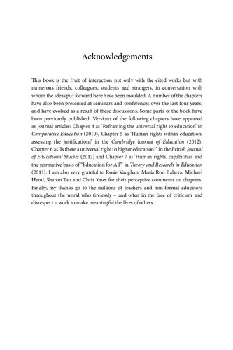 Education As A Human Right Principles For A Universal Entitlement To Learning Tristan Mccowan