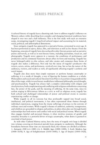 A Cultural History Of Tragedy In The Age Of Enlightenment Volume 4 Mitchell Greenberg Editor