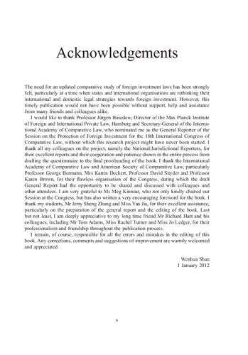 The Legal Protection Of Foreign Investment A Comparative Study Wenhua Shan Editor