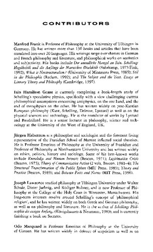 The New Schelling Judith Norman Alistair Welchman Editors