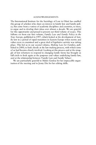 Family Law And Family Values Mavis Maclean Editor