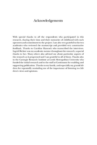 Children And Social Change Memories Of Diverse Childhoods Dorothy Moss