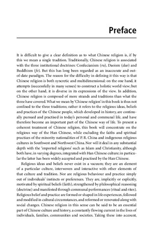 Chinese Religion A Contextual Approach Xinzhong Yao Yanxia Zhao