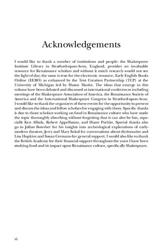 Shakespeare And The Language Of Food Joan Fitzpatrick