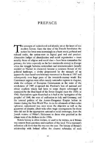 Nationhood And Identity The British State Since 1800 David Powell
