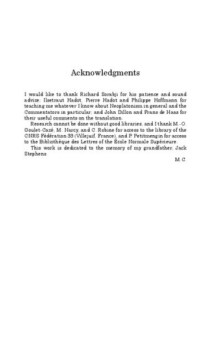 Simplicius On Aristotle Categories 14 Michael Chase