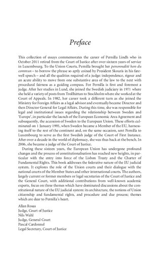Constitutionalising The Eu Judicial System Essays In Honour Of Pernilla Lindh Pascal Cardonnel Allan Rosas Nils Wahl Editors