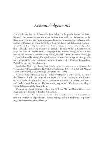 Magna Carta Uncovered Anthony Arlidge Igor Judge
