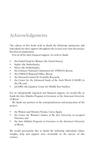 Arab Feminisms Gender And Equality In The Middle East Jean Said Makdisi Noha Bayoumi Rafif Rida Sidawi Editors