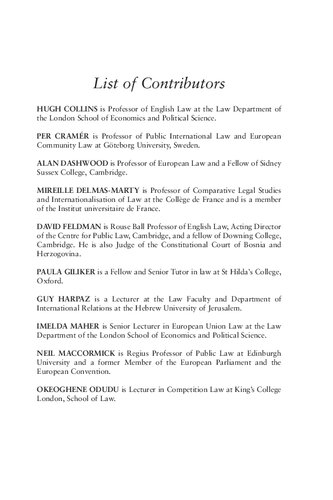 The Cambridge Yearbook Of European Legal Studies Volume 7 20042005 John Bell Claire Kilpatrick Editors