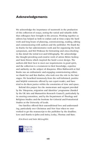 Diasporas Concepts Intersections Identities Kim Knott Sen Mcloughlin Editors