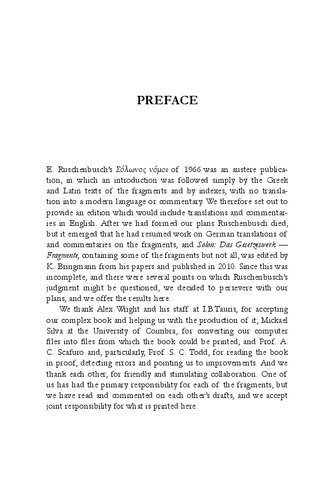 The Laws Of Solon A New Edition With Introduction Translation And Commentary D F Leo Pj Rhodes Editors