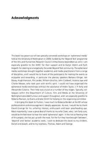 Ephemeral Media Transitory Screen Culture From Television To Youtube Paul Grainge Editor