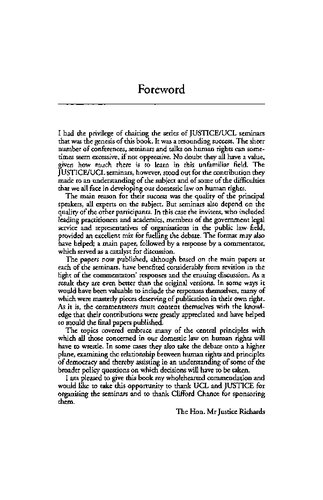 Understanding Human Rights Principles Jeffrey Jowell Jonathan Cooper Editors