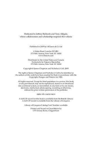 Projecting Empire Imperialism And Popular Cinema James Chapman Nicholas J Cull