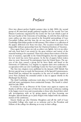 Studies In The History Of Tax Law Volume 2 John Tiley Editor