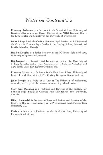 Rethinking Equality Projects In Law Feminist Challenges Rosemary Hunter Editor