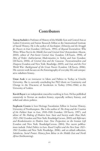 The State And The Subaltern Touraj Atabaki