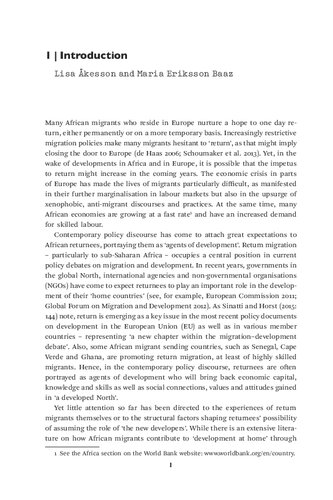 Africas Return Migrants Lisa Kesson Maria Eriksson Baaz
