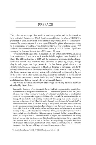 The Restatement Third Restitution And Unjust Enrichment Critical And Comparative Essays Charles Mitchell William Swadling Editors