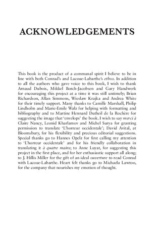 Conrads Heart Of Darkness And Contemporary Thought Nidesh Lawtoo