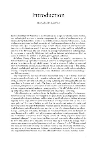A Cultural History Of Dress And Fashion In The Modern Age Volume 6 Alexandra Palmer Editor
