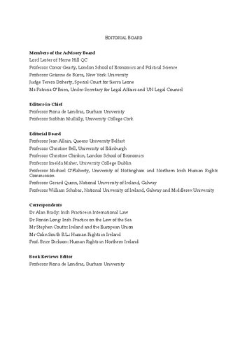 The Irish Yearbook Of International Law Volume 6 2011 Fiona De Londras Siobhn Mullally Editors