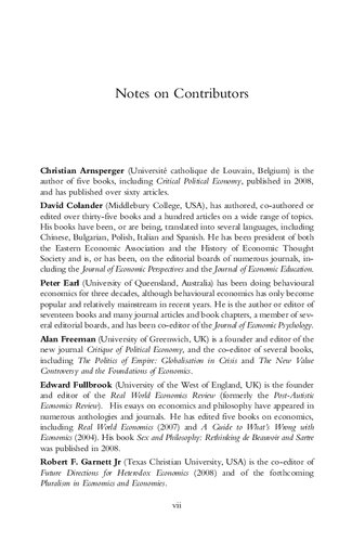 Pluralist Economics Edward Fullbrook Editor