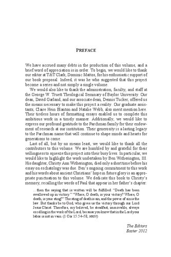 Tertullian And Paul Todd D Still David E Wilhite Editors