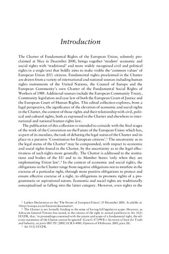 Economic And Social Rights Under The Eu Charter Of Fundamental Rightsa Legal Perspective Tamara K Hervey