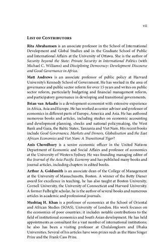 Is Good Governance Good For Development Jomo Kwame Sundaram